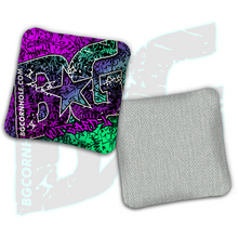 Load image into Gallery viewer, BG Multiple Bag Models - "Graffiti" - 4" ACL Mini Stamped Cornhole Bags- Set of 4 Bags