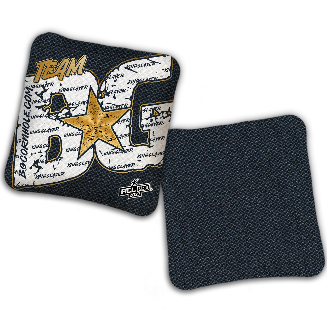 2027 BG Kingslayer "Big BG Colormatch" - ACL Pro Stamped Cornhole Bags - SET OF 4 BAGS