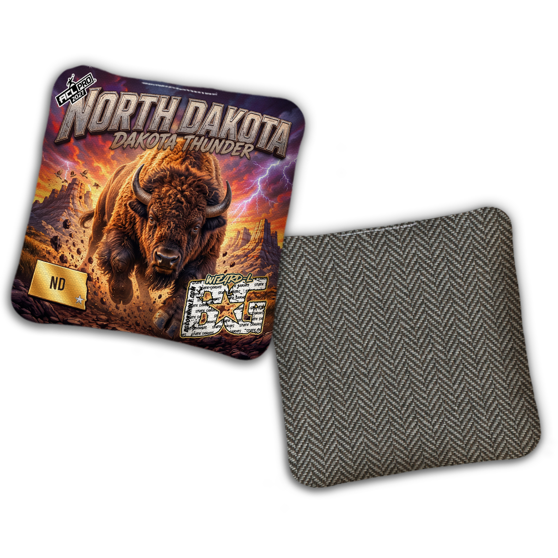 2027 BG Multiple Bag Models "North Dakota" - ACL Pro Stamped Cornhole Bags