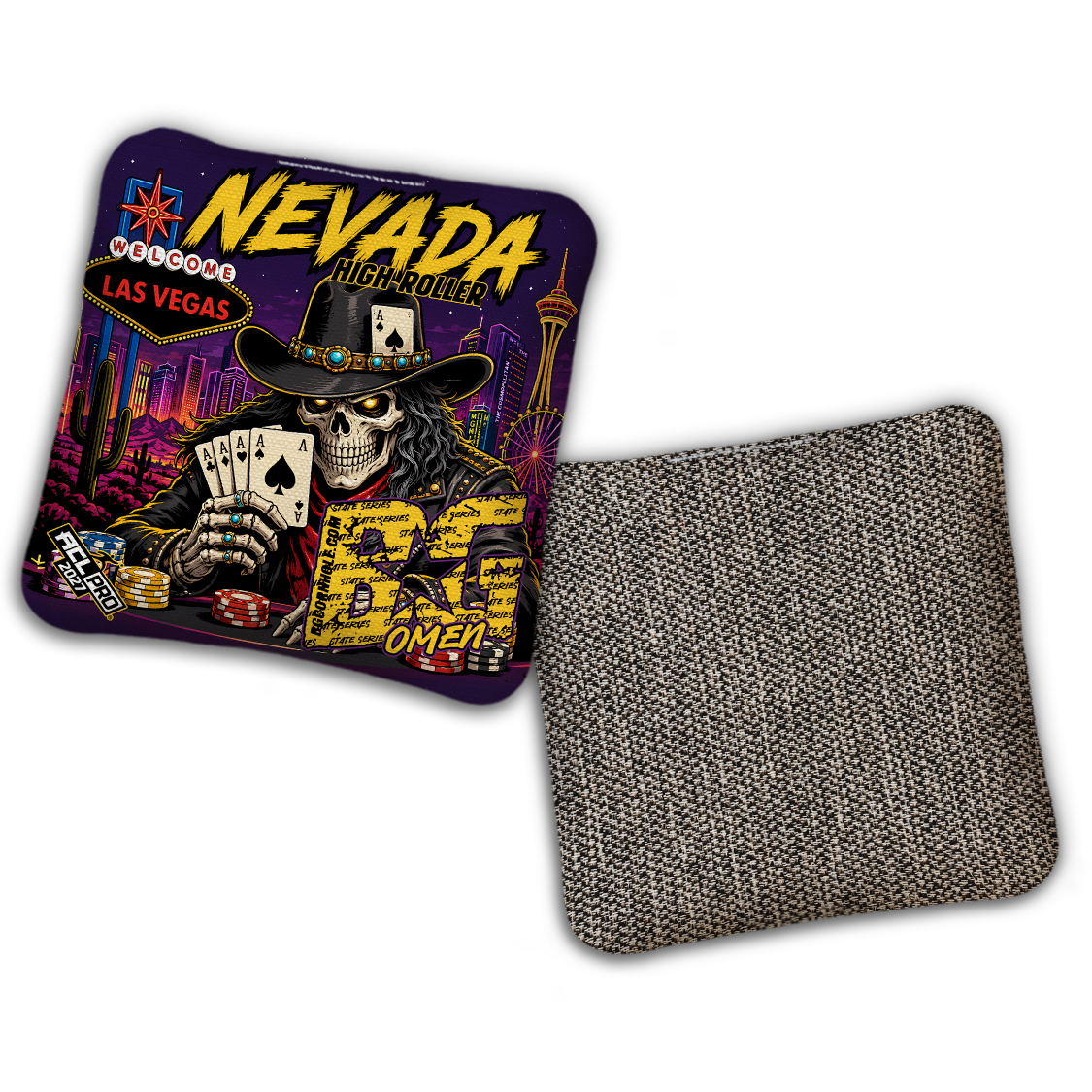 2027 BG Multiple Bag Models "Nevada High Roller" - ACL Pro Stamped Cornhole Bags - SET OF 4 BAGS