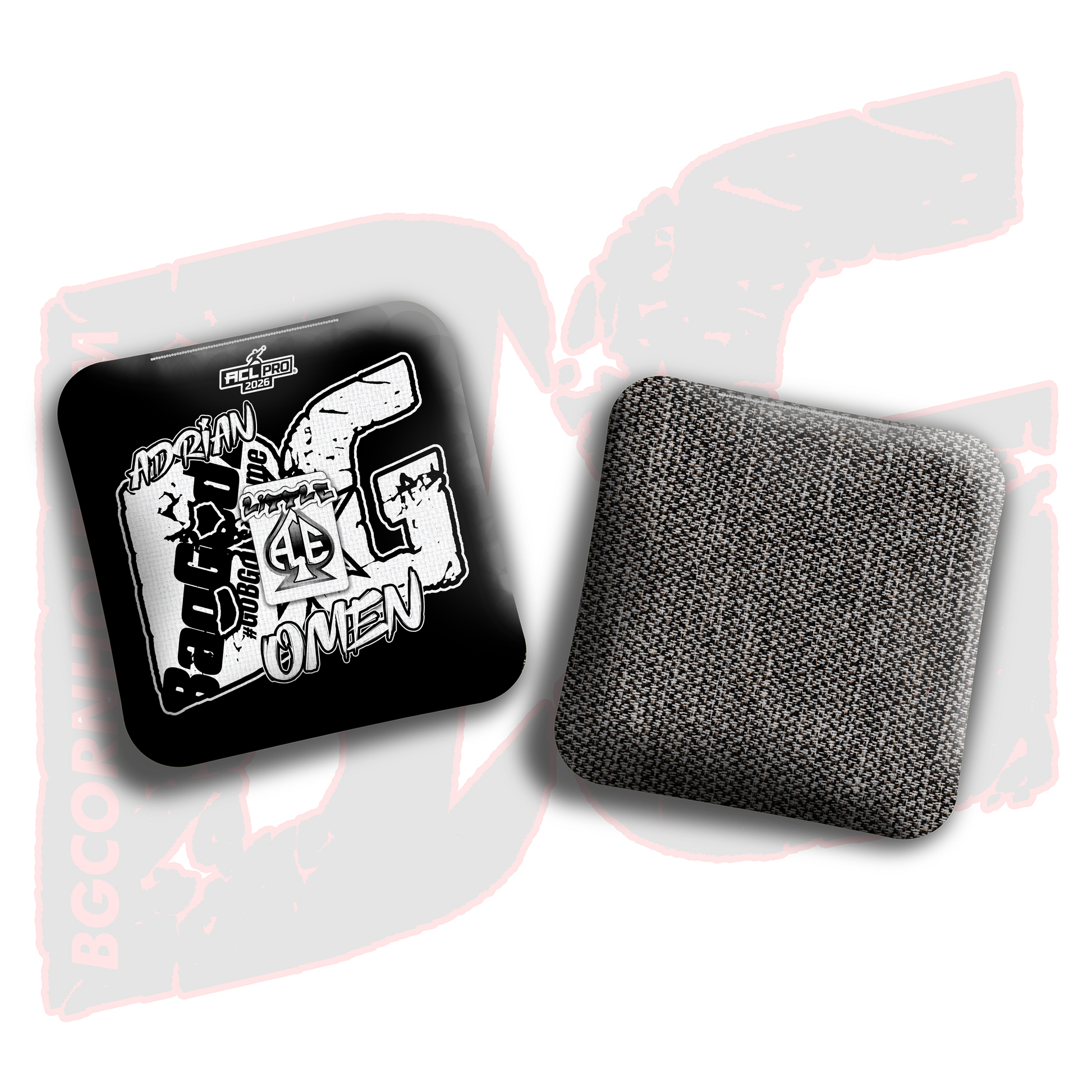 2026 BG Multiple Bag Models  - "Adrian Clark” - ACL Pro Stamped Cornhole Bags - SET OF 4 BAGS