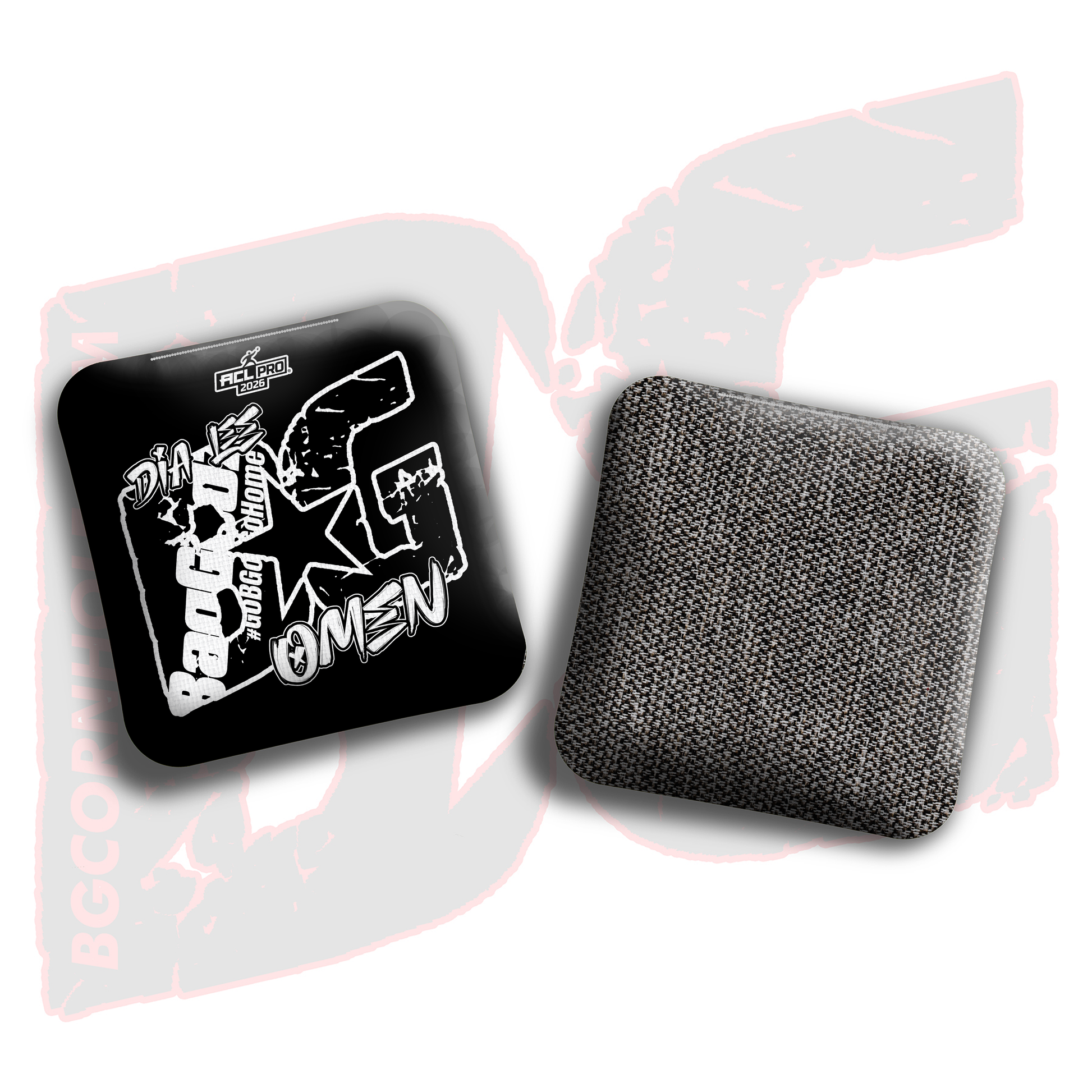 2026 BG Multiple Bag Models  - "Dia Lee” - ACL Pro Stamped Cornhole Bags - SET OF 4 BAGS