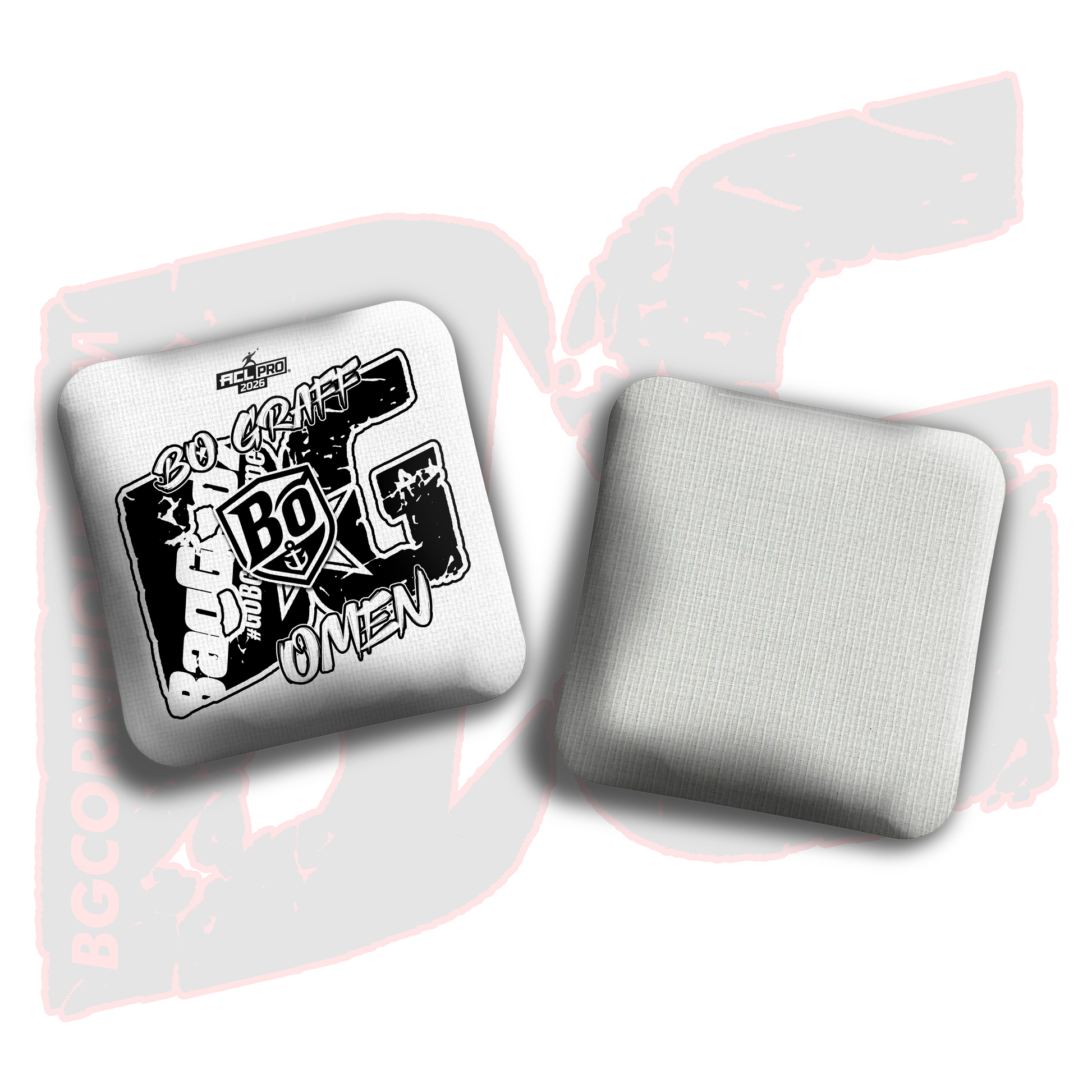 2026 BG Multiple Bag Models  - "Bo Graff” - ACL Pro Stamped Cornhole Bags - SET OF 4 BAGS