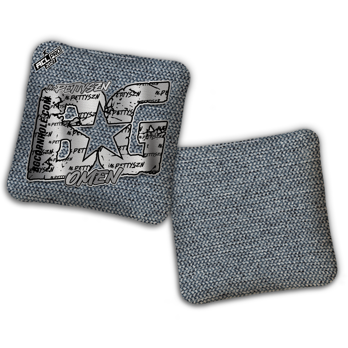 2027 ACL - BG Multiple Bag Models "PETTYSZN" - ACL Pro Stamped Cornhole Bags - SET OF 4 BAGS