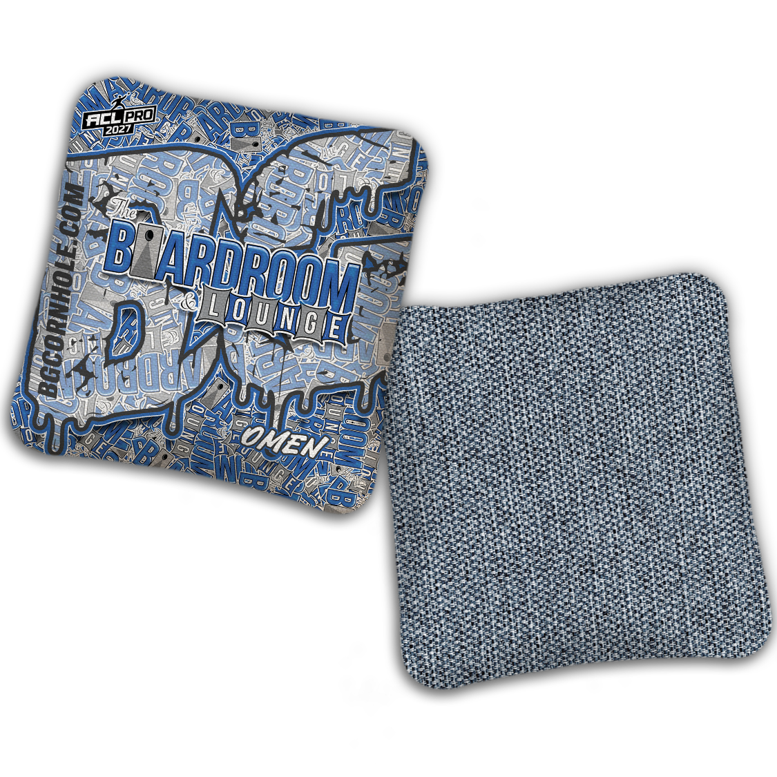 2027 BG Multiple Bag Models - "The Boardroom & Lounge” Collab - ACL Pro Stamped Cornhole Bags - SET OF 4 BAGS