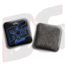 Load image into Gallery viewer, BG Multiple Bag Models - &quot;Hex Glow&quot; - 4&quot; ACL Mini Stamped Cornhole Bags- Set of 4 Bags