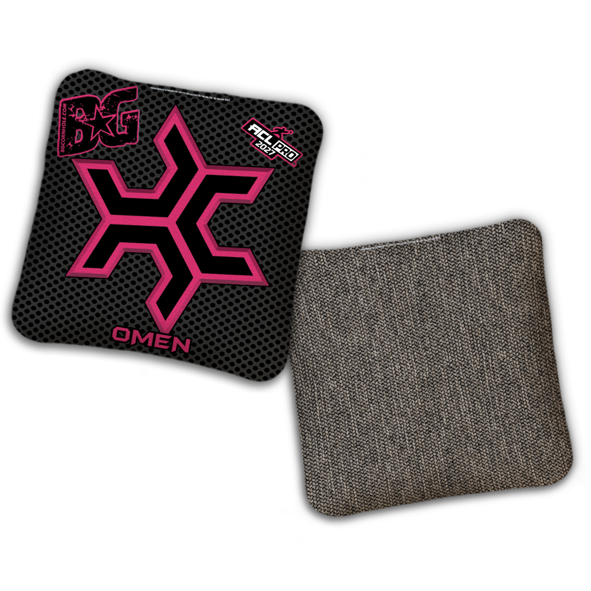 2027 Multiple Bag Models  "CaddySack Carbon Fiber” Collab - ACL Pro Stamped Cornhole Bags - SET OF 4 BAGS