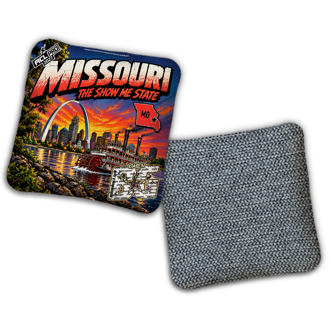 2027 BG Multiple Bag Models "Missouri The Show Me State" - ACL Pro Stamped Cornhole Bags