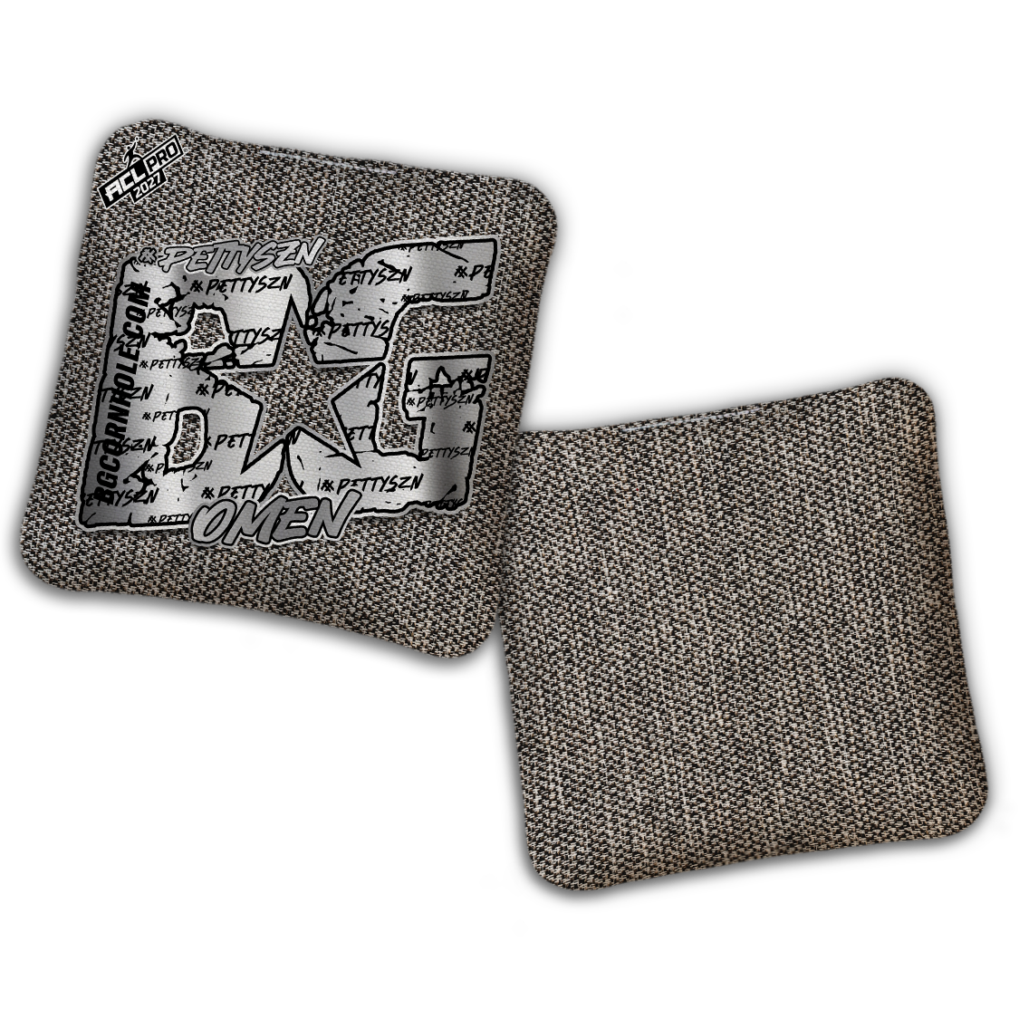 2027 ACL - BG Multiple Bag Models "PETTYSZN" - ACL Pro Stamped Cornhole Bags - SET OF 4 BAGS