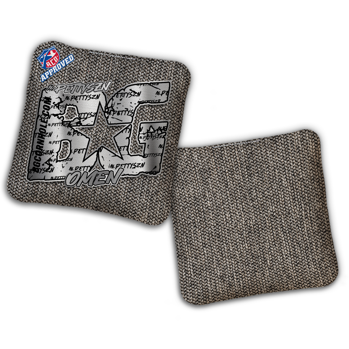2027 ACO - BG Multiple Bag Models "PETTYSZN" - Pro Stamped Cornhole Bags - SET OF 4 BAGS