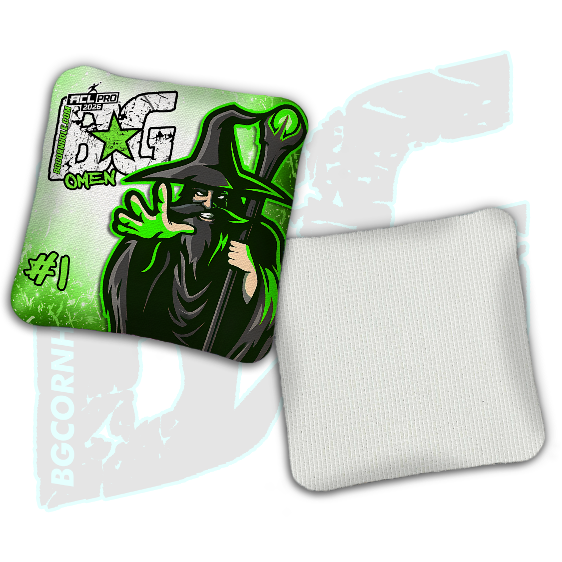 Limited Edition 2026 BG Multiple Bag Models "OG Wizard" - ACL Pro Stamped Cornhole Bags - SET OF 4 BAGS