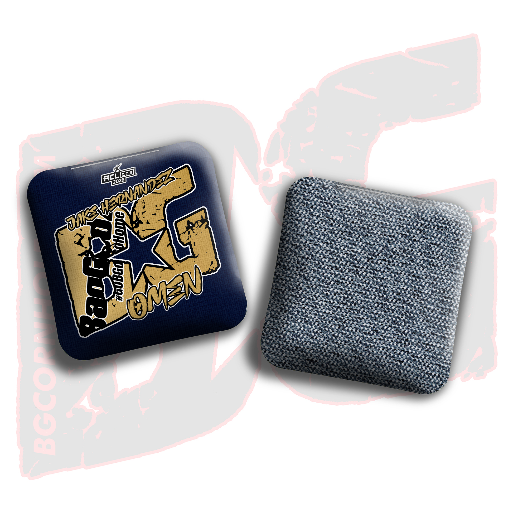 2026 BG Multiple Bag Models  - "Jake Hernandez” - ACL Pro Stamped Cornhole Bags - SET OF 4 BAGS