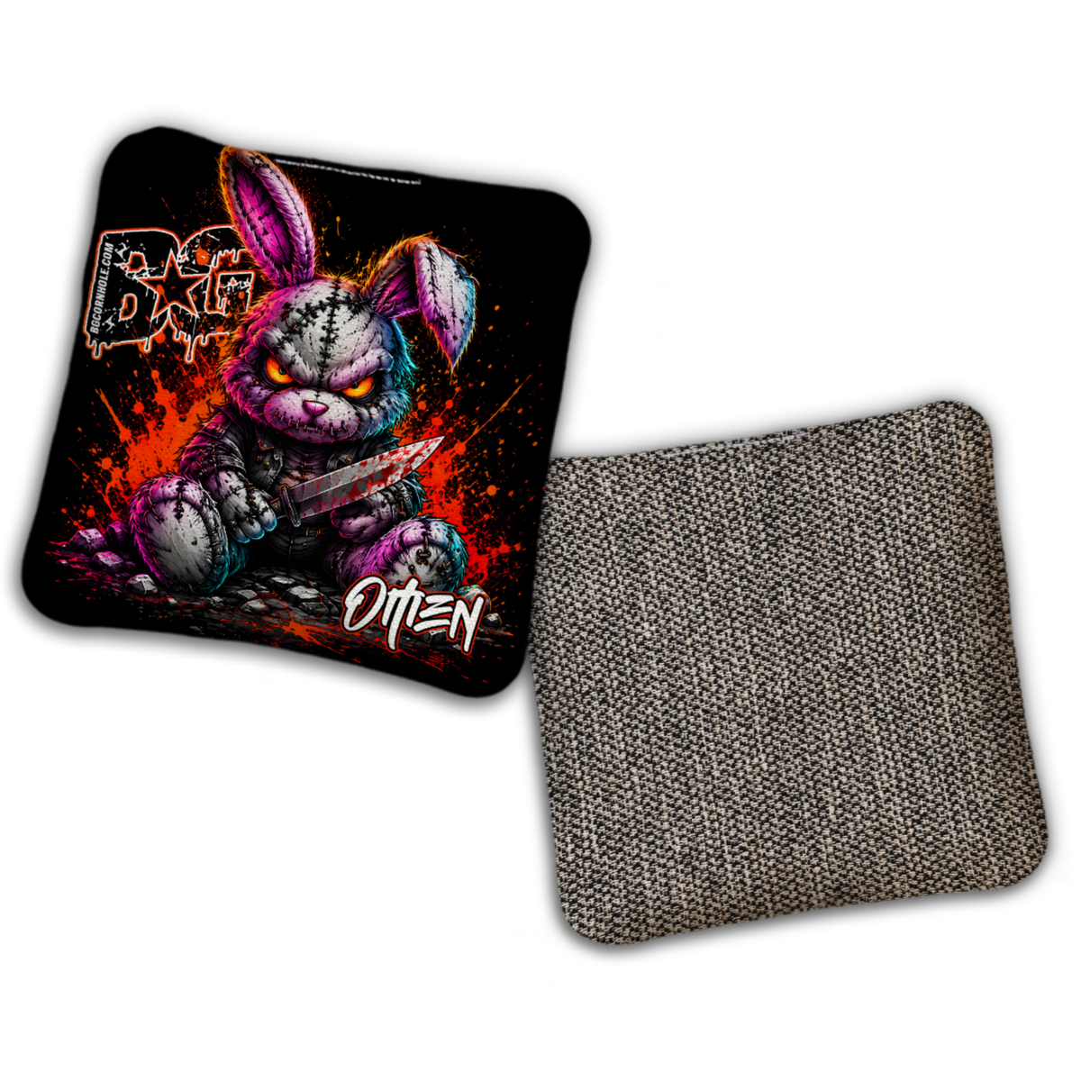 UNSTAMPED - BG Multiple Bag Models "BAD BUNNY" - Cornhole Bags - SET OF 4 BAGS