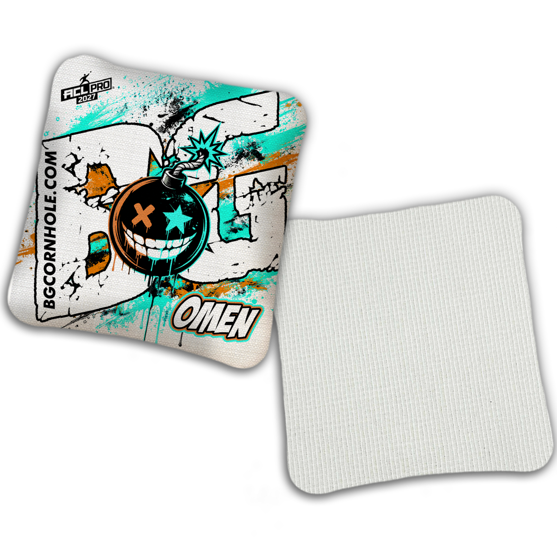 2027 BG Multiple Bag Models "TAKE COVER" - ACL Pro Stamped Cornhole Bags - SET OF 4 BAGS