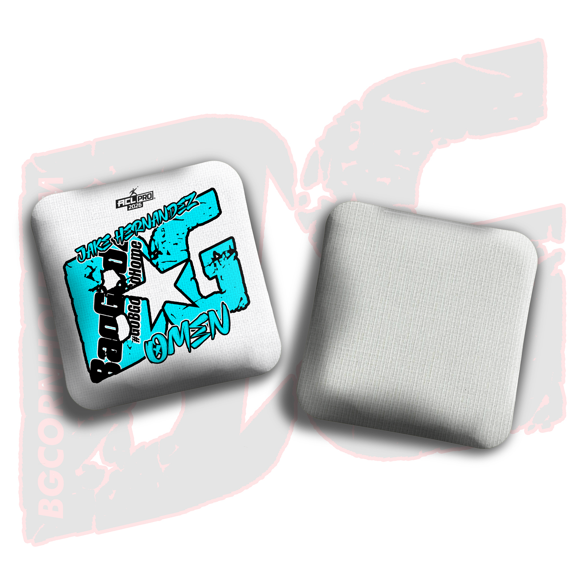 2026 BG Multiple Bag Models  - "Jake Hernandez” - ACL Pro Stamped Cornhole Bags - SET OF 4 BAGS