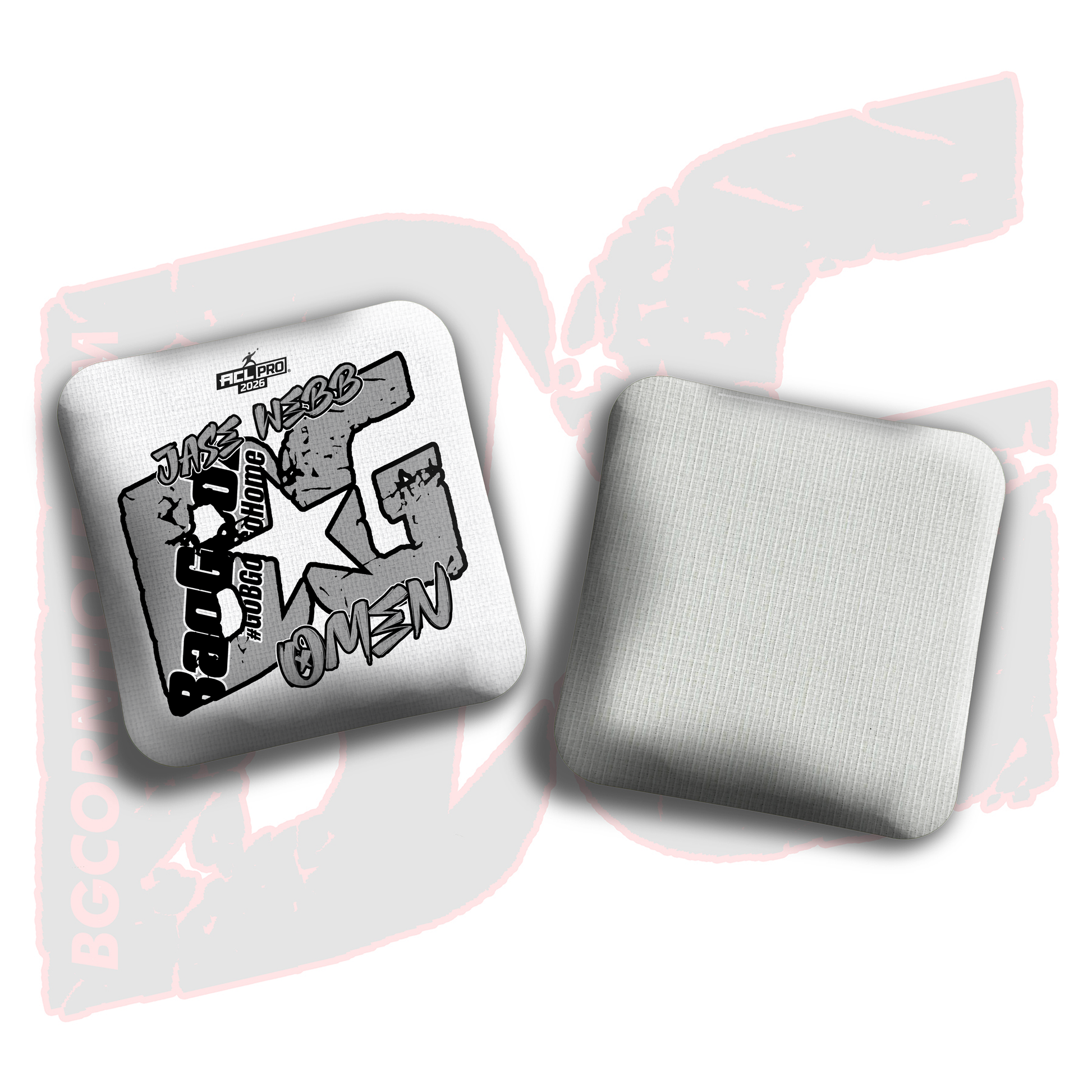 2026 BG Multiple Bag Models  - "Jase Webb” - ACL Pro Stamped Cornhole Bags - SET OF 4 BAGS