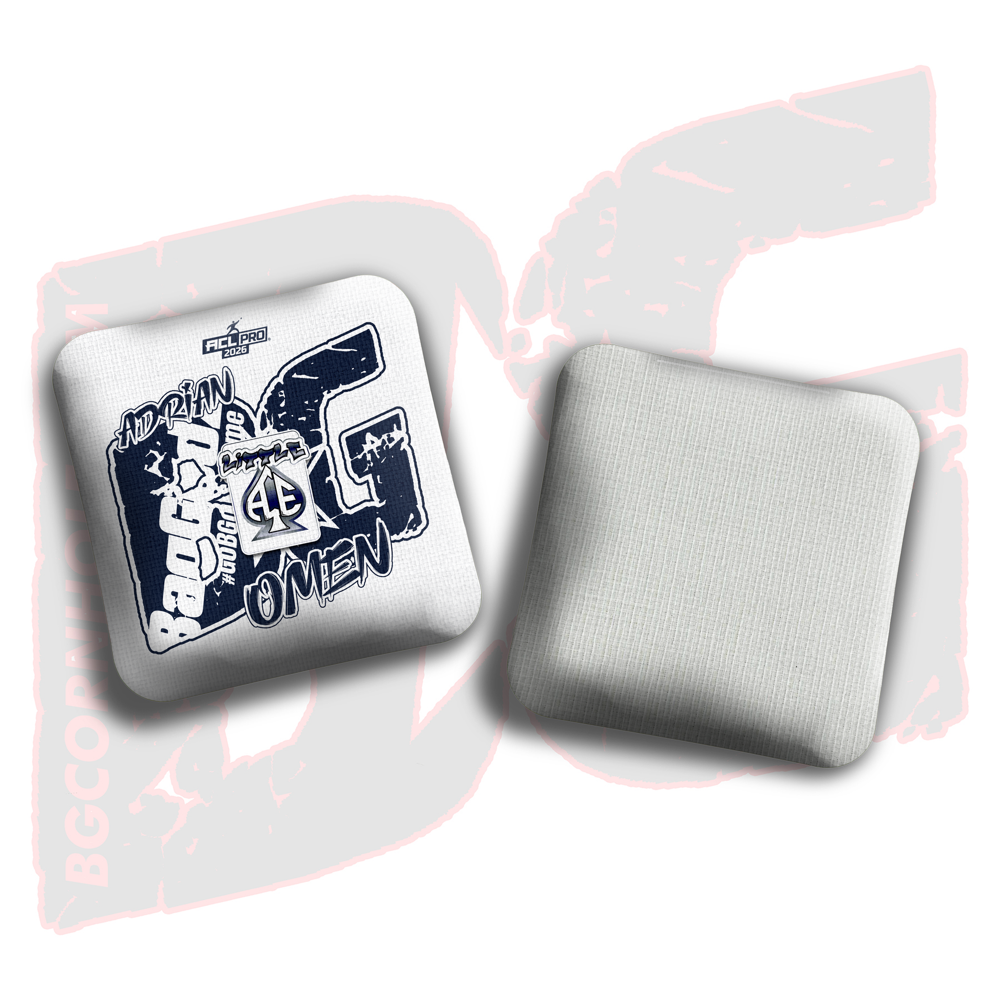 2026 BG Multiple Bag Models  - "Adrian Clark” - ACL Pro Stamped Cornhole Bags - SET OF 4 BAGS