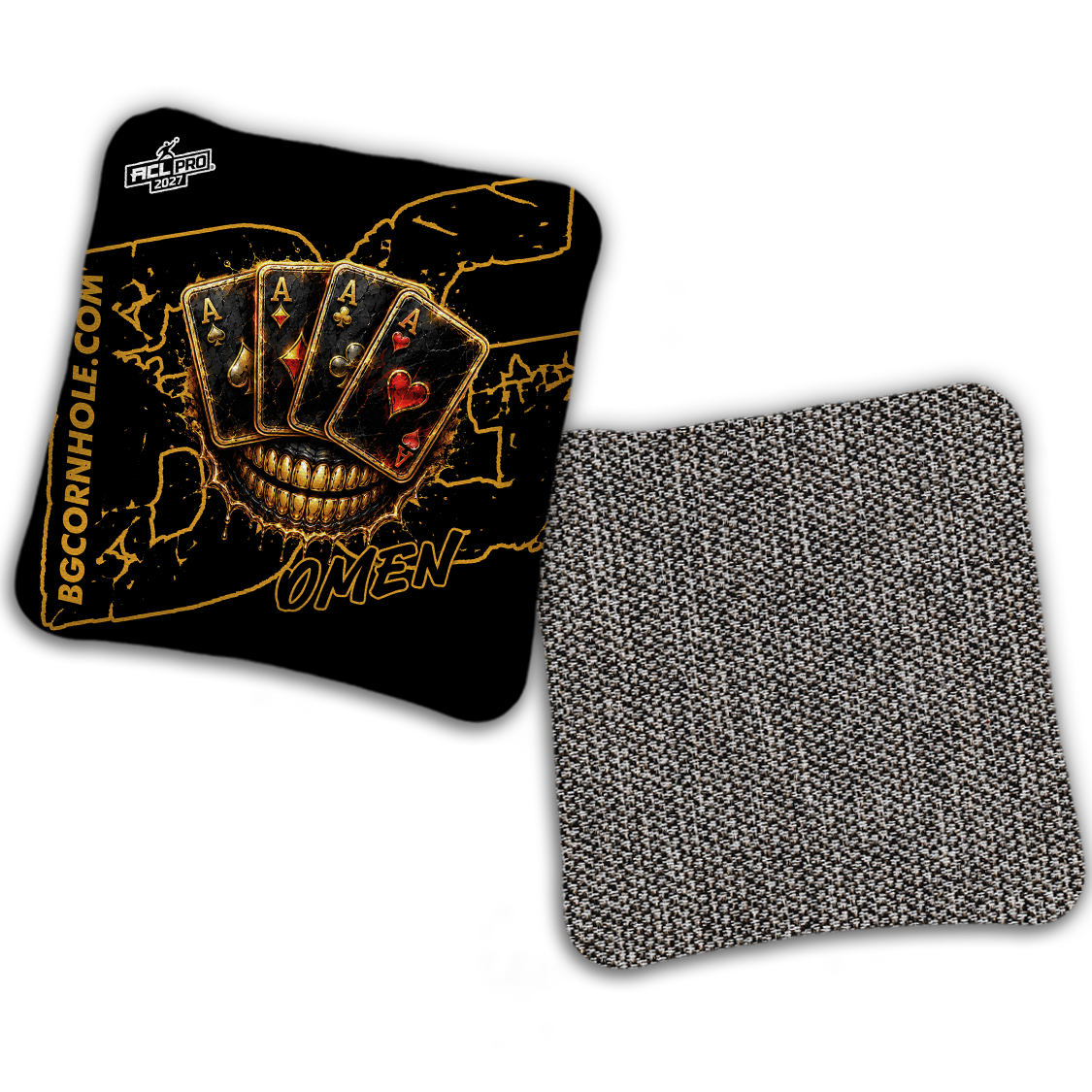2027 BG Multiple Bag Models "DEAD MANS HAND " - ACL Pro Stamped Cornhole Bags - SET OF 4 BAGS