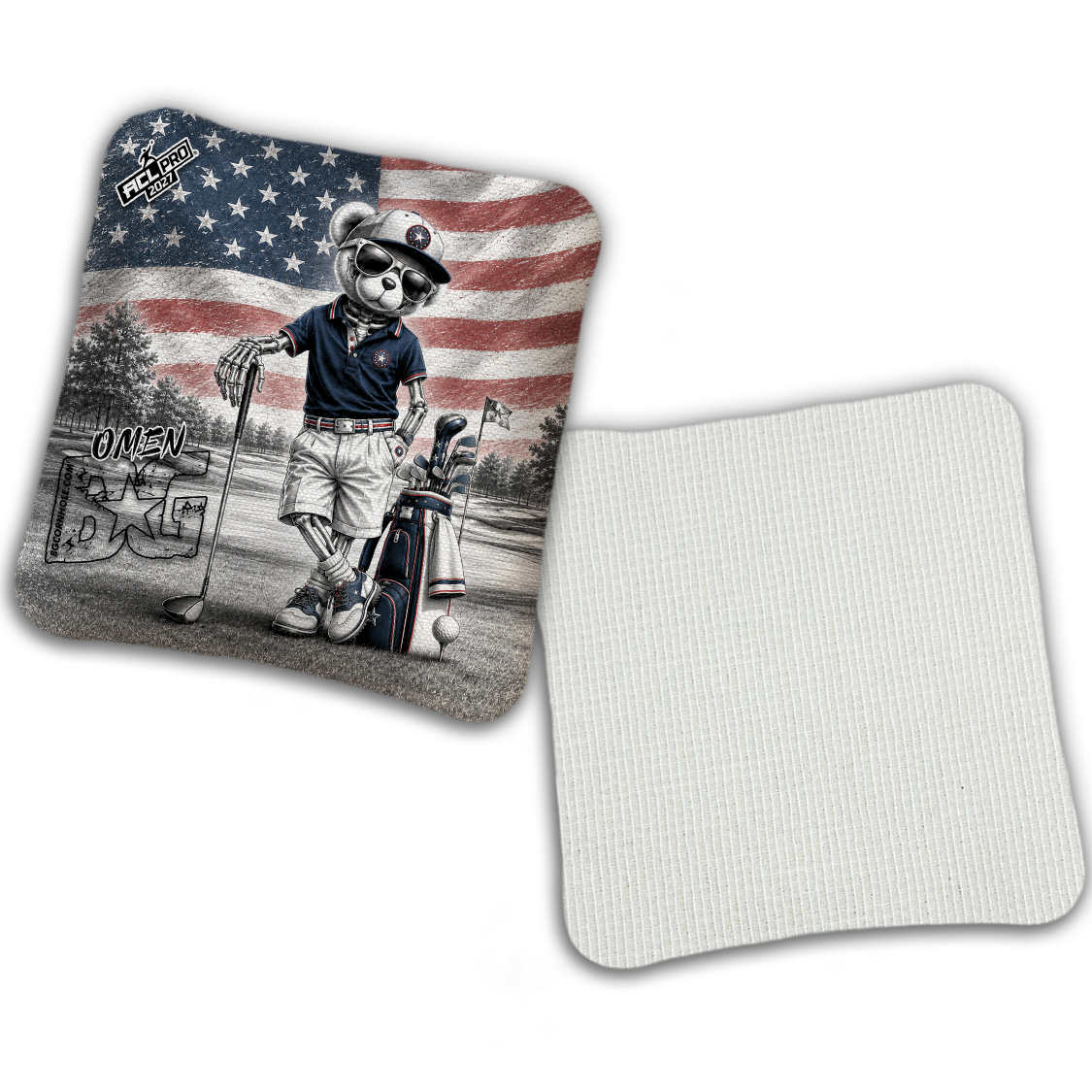 2027 BG Multiple Bag Models "FAIRWAY FREEDOM" - ACL Pro Stamped Cornhole Bags - SET OF 4 BAGS