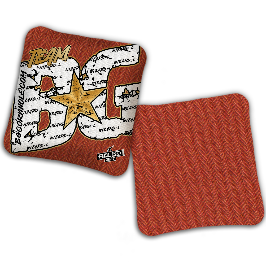 2027 BG Wizard L "Big BG Colormatch" - ACL Pro Stamped Cornhole Bags - SET OF 4 BAGS