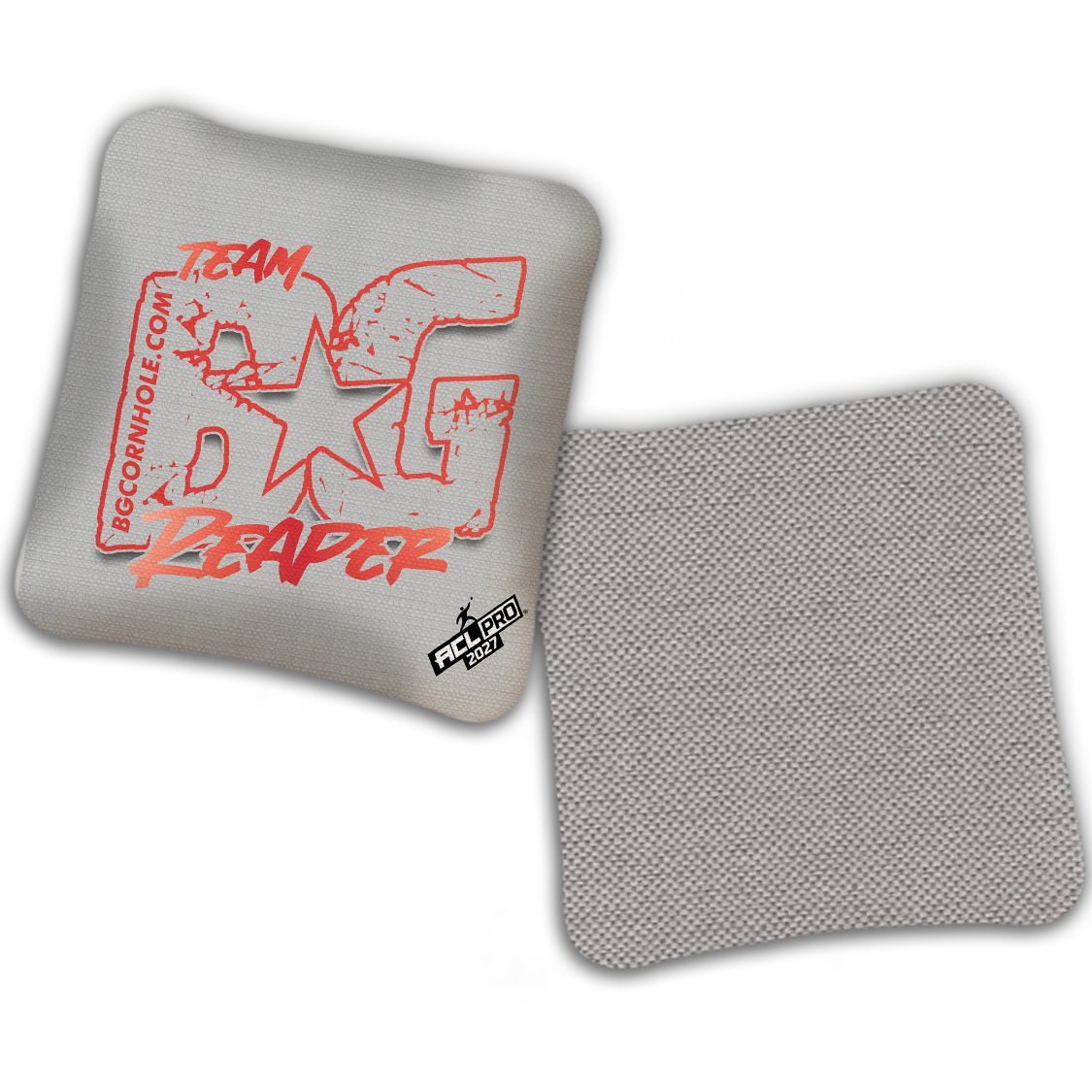 2027 BG Multiple Bag Models "OUTLINED TEAM BG" - ACL Pro Stamped Cornhole Bags - SET OF 4 BAGS