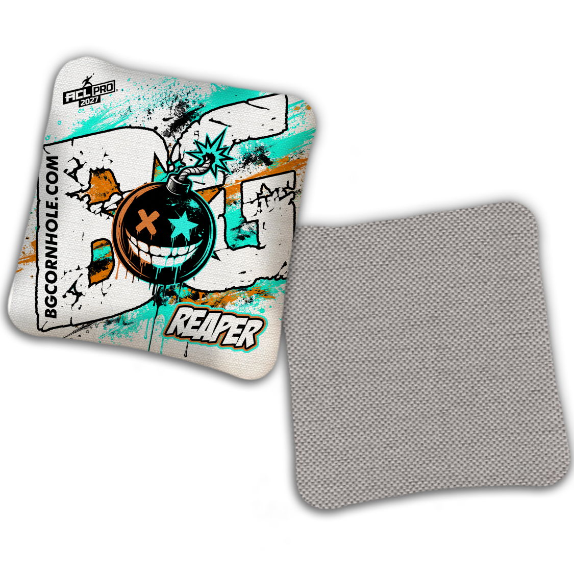 2027 BG Multiple Bag Models "TAKE COVER" - ACL Pro Stamped Cornhole Bags - SET OF 4 BAGS