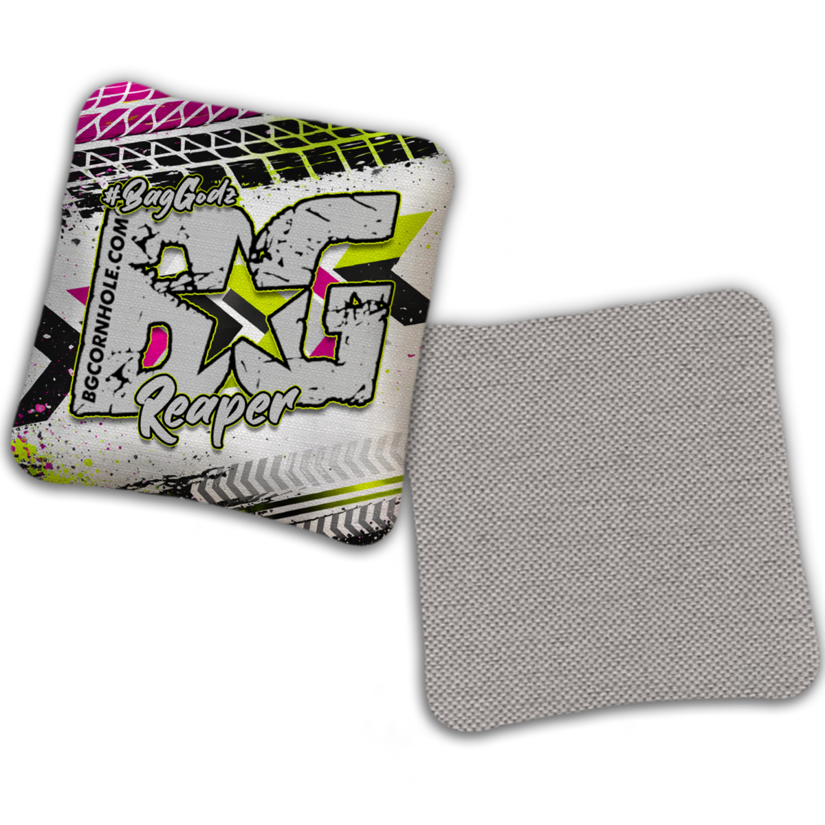 UNSTAMPED - BG Multiple Bag Models "GRUNGE TRACKS" - Cornhole Bags - SET OF 4 BAGS