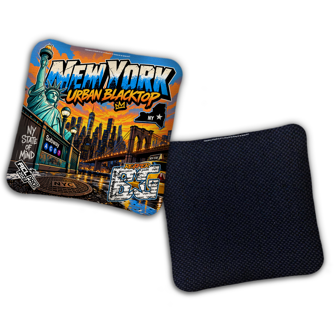 2027 BG Multiple Bag Models "New York Urban Blacktop" - ACL Pro Stamped Cornhole Bags
