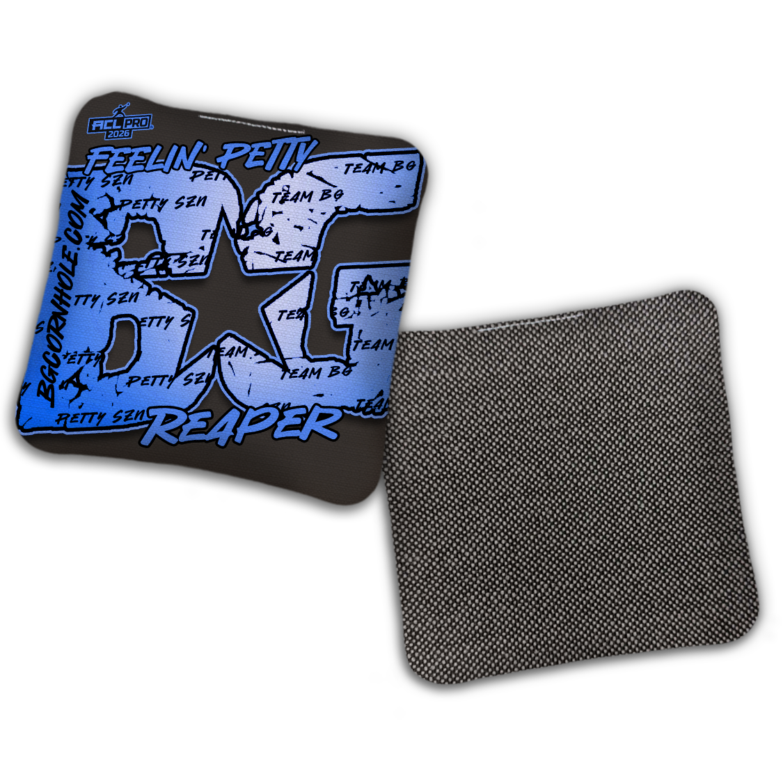 2026 BG Reaper "Feelin' Petty" - ACL Pro Stamped Cornhole Bags - SET OF 4 BAGS