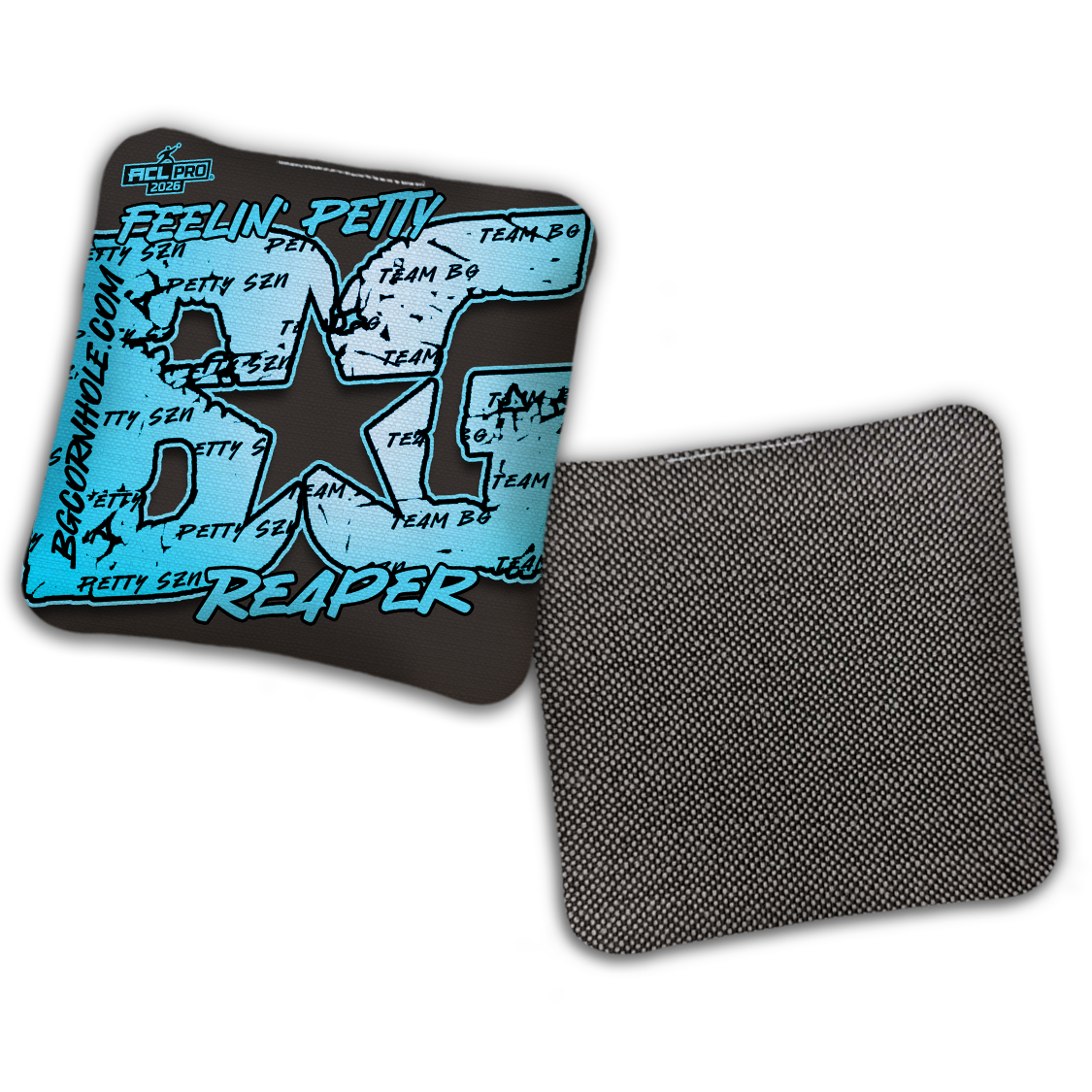 2026 BG Reaper "Feelin' Petty" - ACL Pro Stamped Cornhole Bags - SET OF 4 BAGS