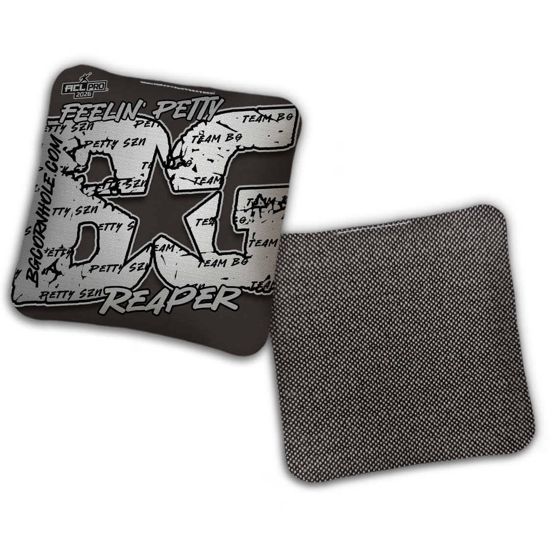 2026 BG Reaper "Feelin' Petty" - ACL Pro Stamped Cornhole Bags - SET OF 4 BAGS