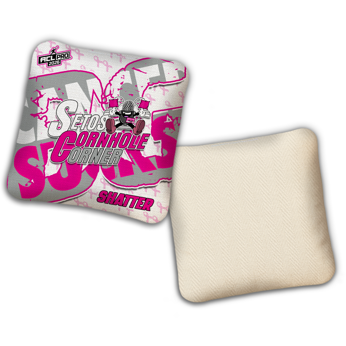 2026 BG Multiple Bag Models - "Setos Cornhole Corner” Collab - ACL Pro Stamped Cornhole Bags - SET OF 4 BAGS