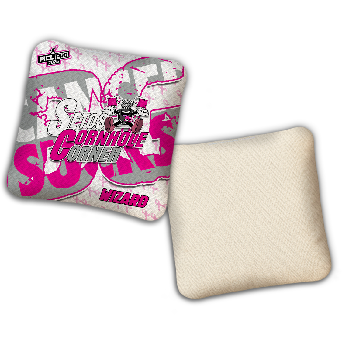 2026 BG Multiple Bag Models - "Setos Cornhole Corner” Collab - ACL Pro Stamped Cornhole Bags - SET OF 4 BAGS