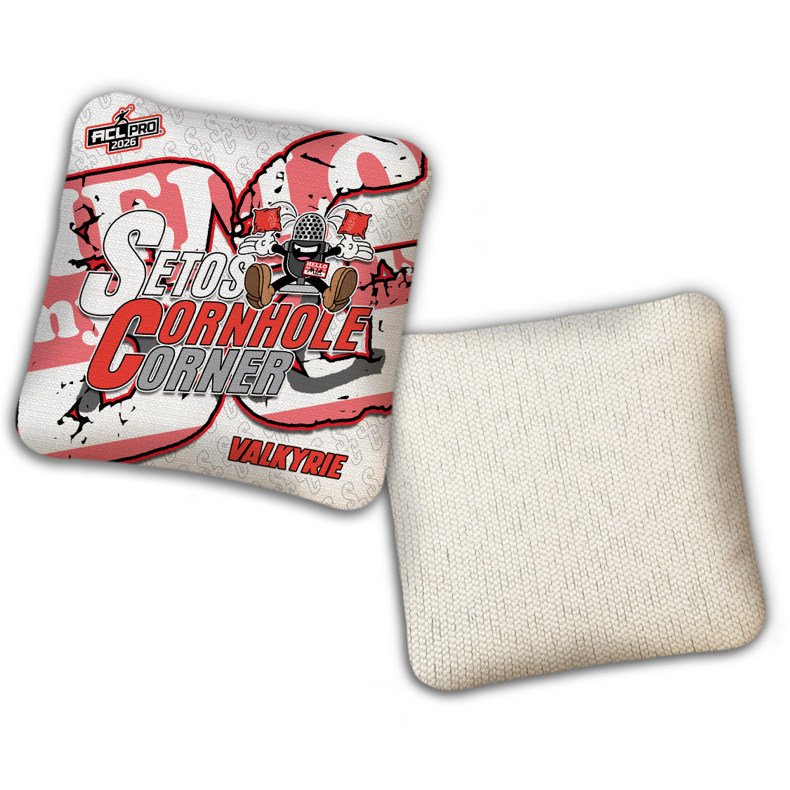 2026 BG Multiple Bag Models - "Setos Cornhole Corner” Collab - ACL Pro Stamped Cornhole Bags - SET OF 4 BAGS