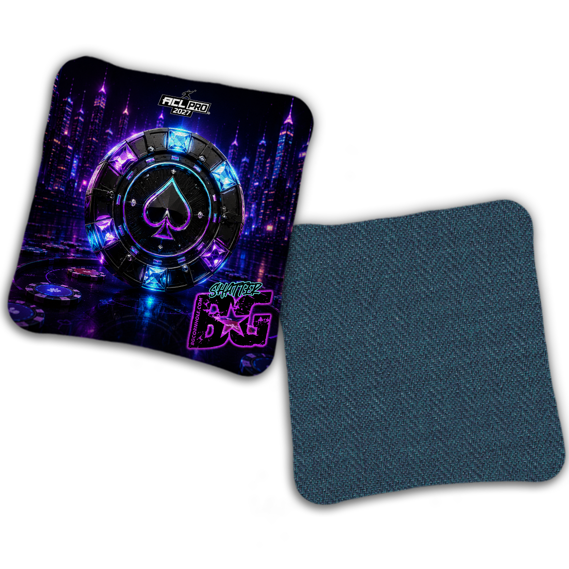 2027 BG Multiple Bag Models "NEON STAKES" - ACL Pro Stamped Cornhole Bags - SET OF 4 BAGS