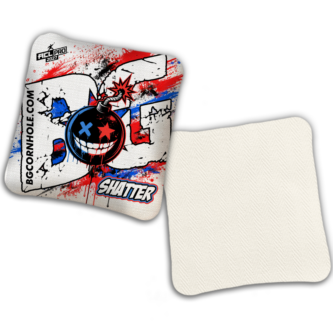 2027 BG Multiple Bag Models "TAKE COVER" - ACL Pro Stamped Cornhole Bags - SET OF 4 BAGS