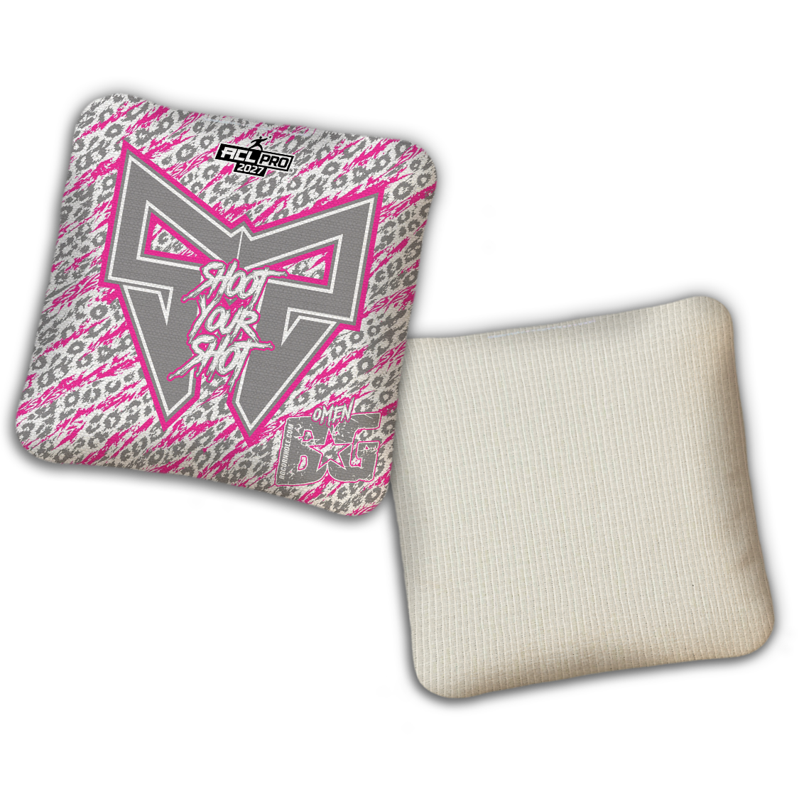 2027 BG Multiple Bag Models "Shoot Your Shot” Collab - ACL Pro Stamped Cornhole Bags - SET OF 4 BAGS