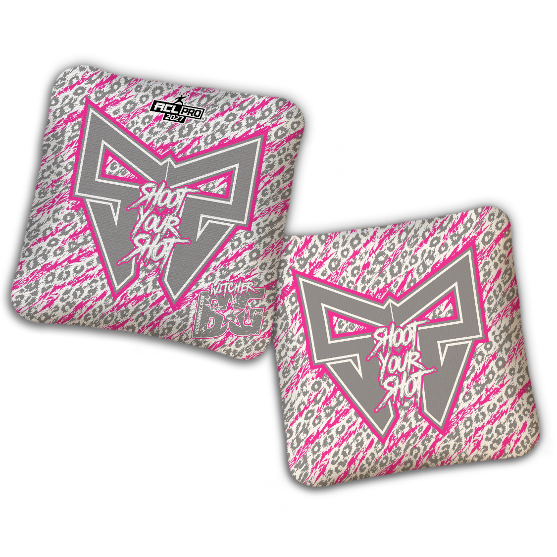 2027 BG Multiple Bag Models "Shoot Your Shot” Collab - ACL Pro Stamped Cornhole Bags - SET OF 4 BAGS