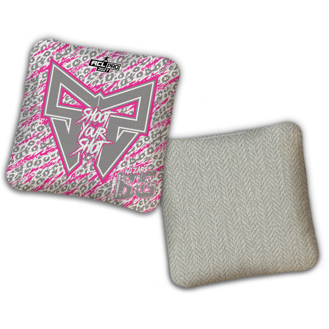 2027 BG Multiple Bag Models "Shoot Your Shot” Collab - ACL Pro Stamped Cornhole Bags - SET OF 4 BAGS