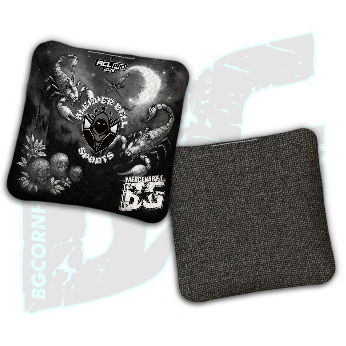 2026 BG Multiple Bag Models "Sleeper Cell Sports” Collab - ACL Pro Stamped Cornhole Bags - SET OF 4 BAGS