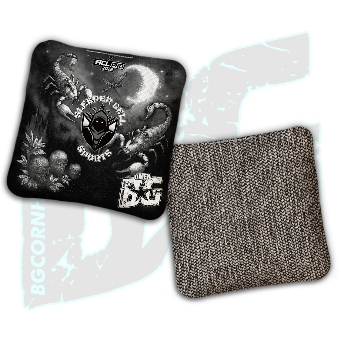 2026 BG Multiple Bag Models "Sleeper Cell Sports” Collab - ACL Pro Stamped Cornhole Bags - SET OF 4 BAGS