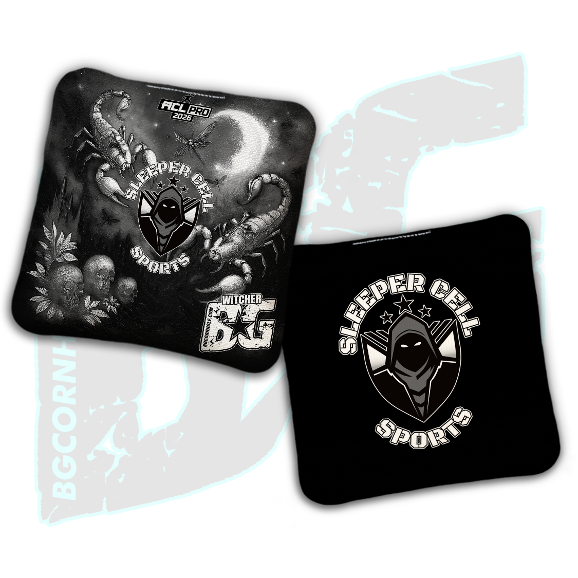 2026 BG Multiple Bag Models "Sleeper Cell Sports” Collab - ACL Pro Stamped Cornhole Bags - SET OF 4 BAGS
