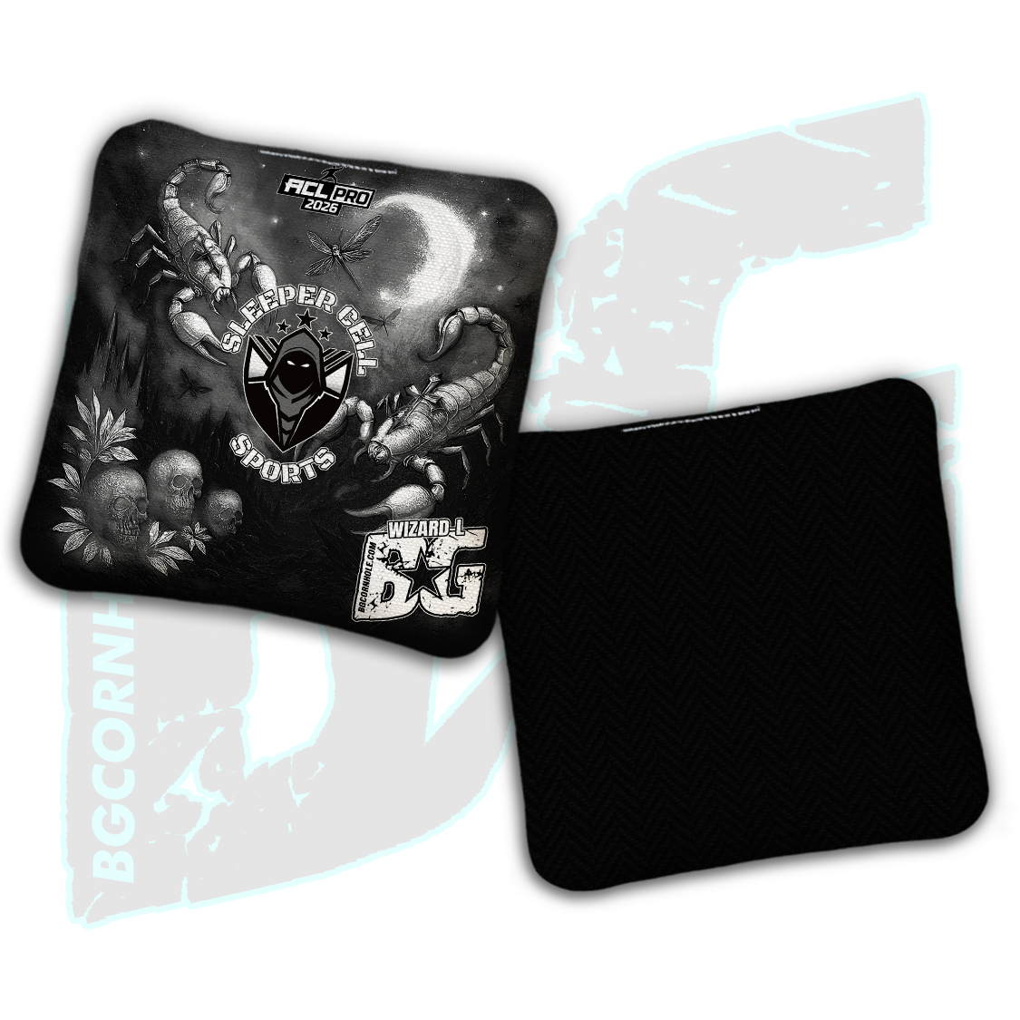 2026 BG Multiple Bag Models "Sleeper Cell Sports” Collab - ACL Pro Stamped Cornhole Bags - SET OF 4 BAGS