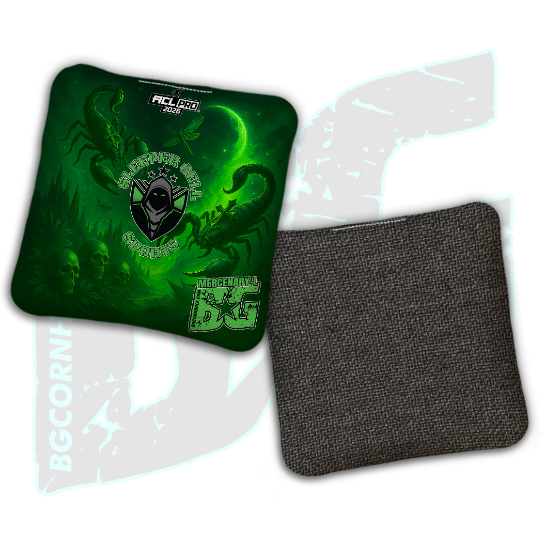 2026 BG Multiple Bag Models "Sleeper Cell Sports” Collab - ACL Pro Stamped Cornhole Bags - SET OF 4 BAGS