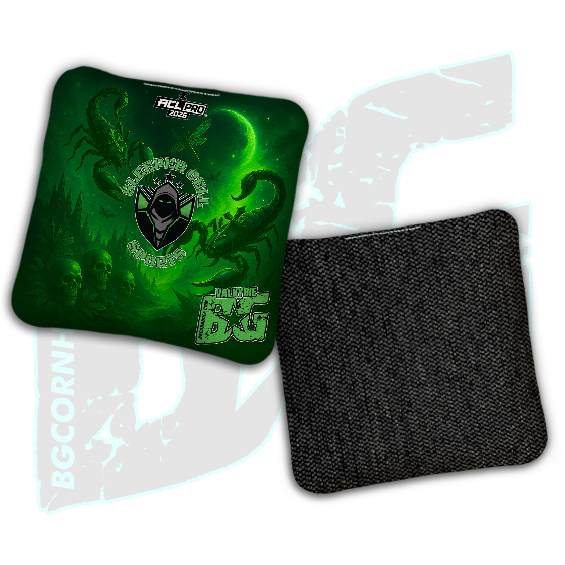 2026 BG Multiple Bag Models "Sleeper Cell Sports” Collab - ACL Pro Stamped Cornhole Bags - SET OF 4 BAGS