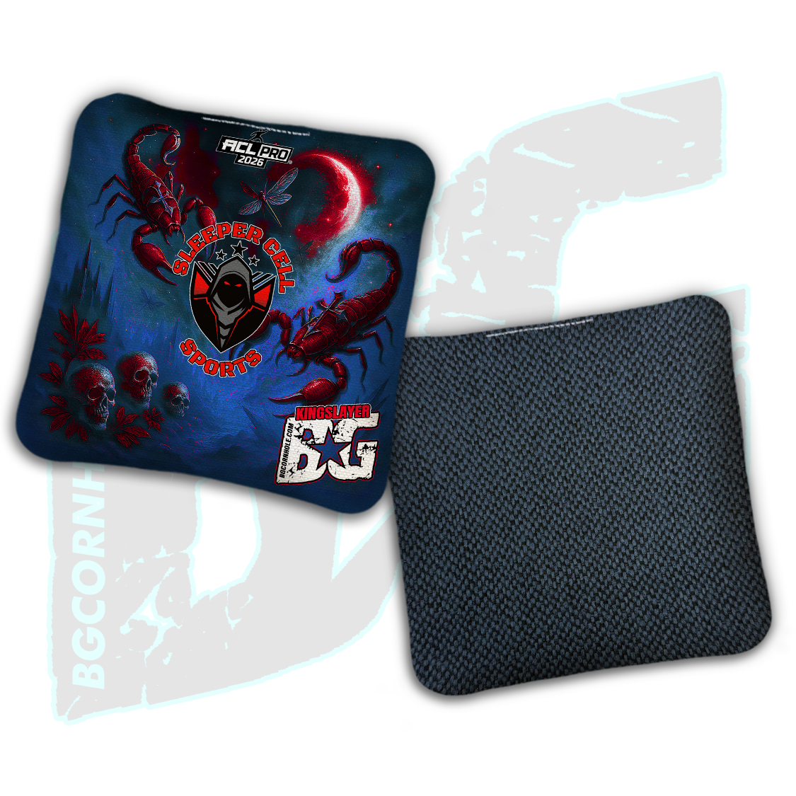 2026 BG Multiple Bag Models "Sleeper Cell Sports” Collab - ACL Pro Stamped Cornhole Bags - SET OF 4 BAGS