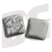 Load image into Gallery viewer, 2026 BG Kingslayer &quot;Silver Colormatch&quot; - ACL Pro Stamped Cornhole Bags - SET OF 4 BAGS