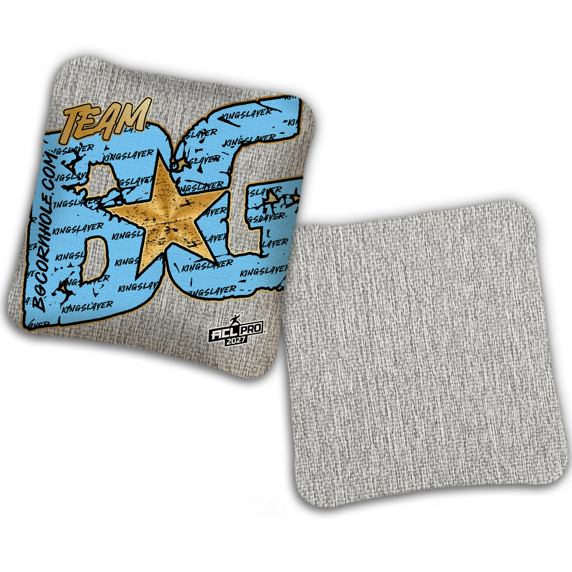 2027 BG Kingslayer "Big BG Colormatch" - ACL Pro Stamped Cornhole Bags - SET OF 4 BAGS