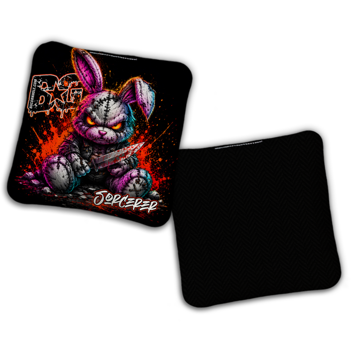 UNSTAMPED - BG Multiple Bag Models "BAD BUNNY" - Cornhole Bags - SET OF 4 BAGS