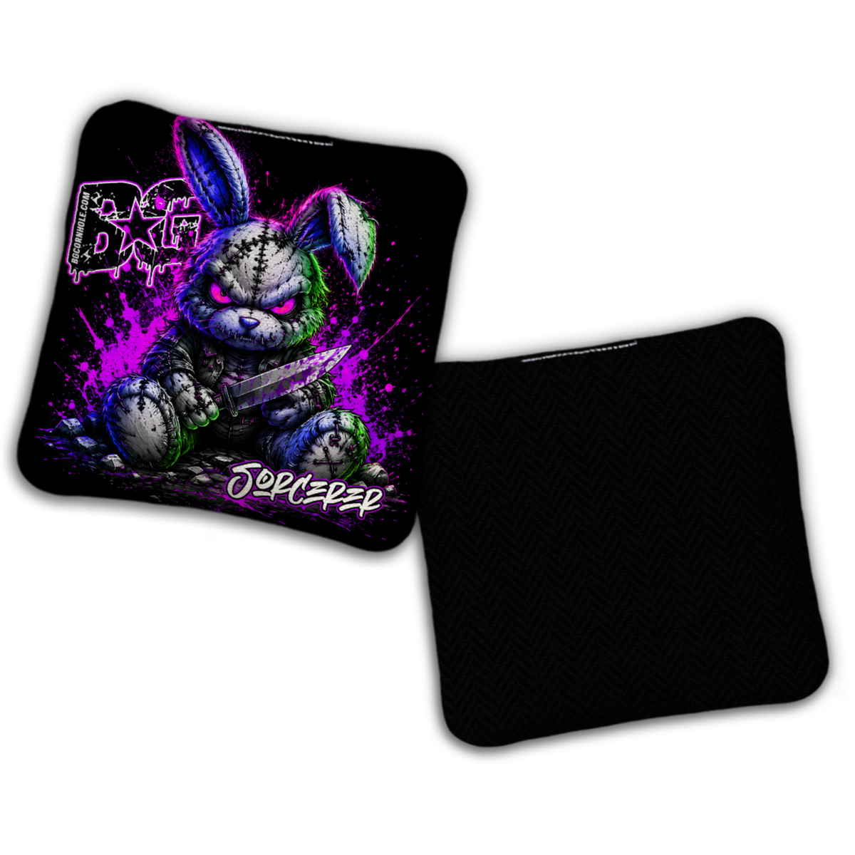 UNSTAMPED - BG Multiple Bag Models "BAD BUNNY" - Cornhole Bags - SET OF 4 BAGS